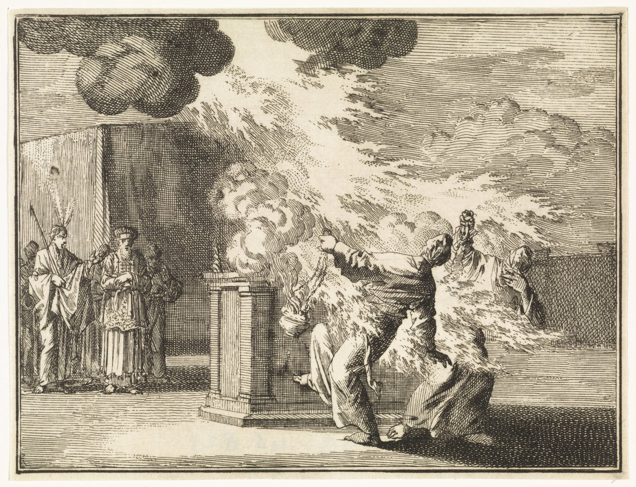 Nadab et Abihu tués par les flammes - Jan Luyken
