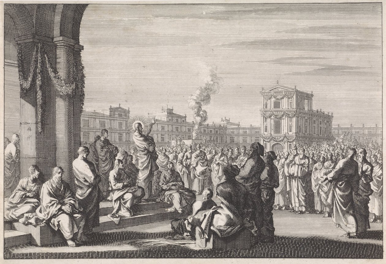 Prêche du Christ devant le Temple - Jan Luyken