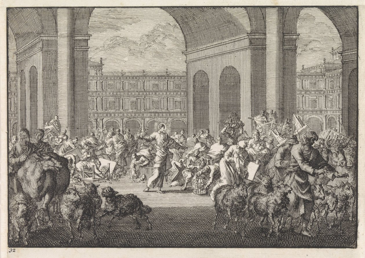Expulsion des changeurs du Temple - Jan Luyken