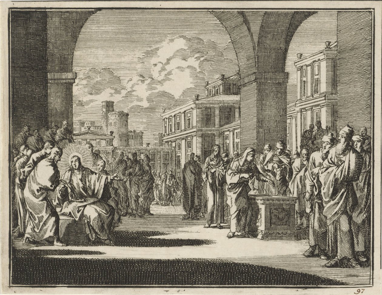 Générosité de la pauvre veuve - Jan Luyken