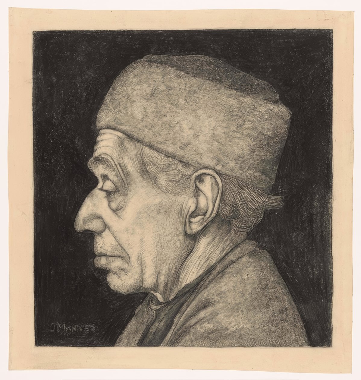 Douwe, de profil vers la gauche - Jan Mankes