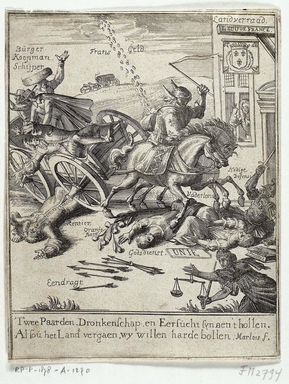 Caricature de la prétendue francophilie d