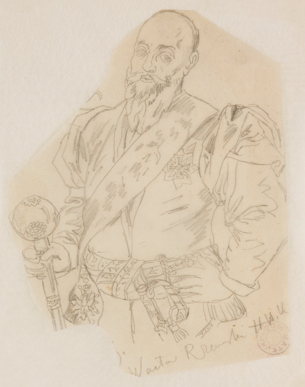 Buste de Wacław Rzewuski, grand hetman de la Couronne - Jan Matejko