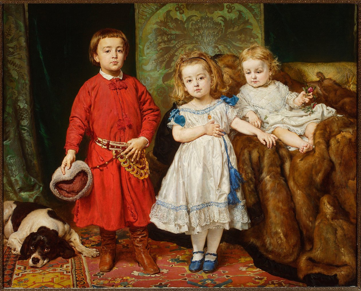 Portrait des trois enfants de l
