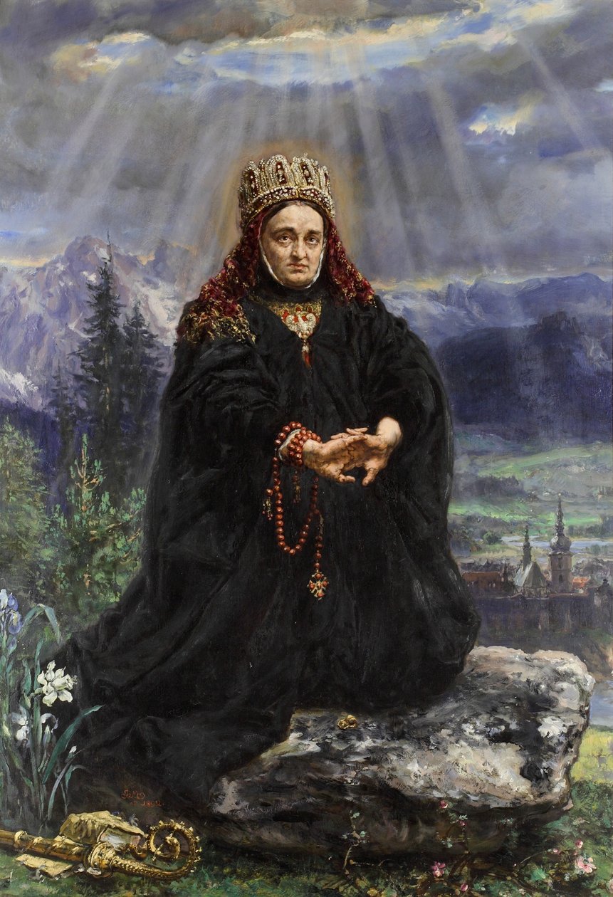 Sainte Kinga priant au milieu des montagnes de Sącz. - Jan Matejko
