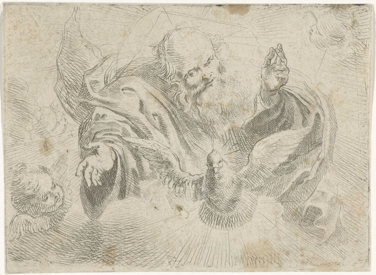 Dieu le Père avec la colombe du Saint-Esprit - Jan Miel