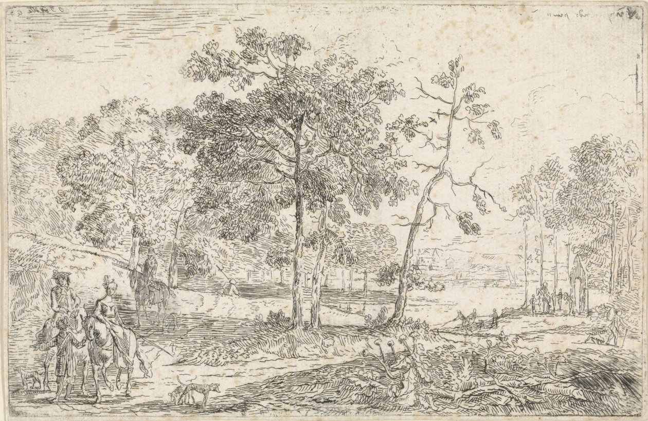 Paysage avec cavaliers - Jan Palthe