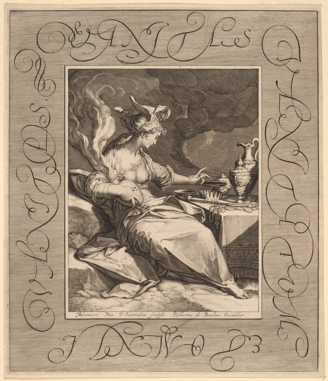 Vanitas, Vanitatum et Omnia Vanitas - Jan Pietersz Saenredam, after Abraham Bloemaert