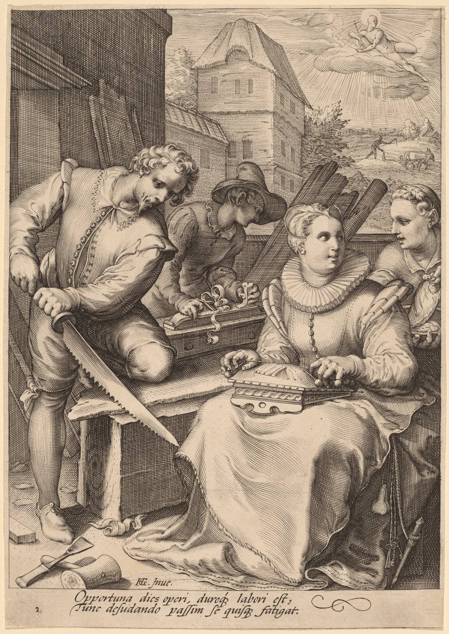 Midi - Jan Pietersz Saenredam, after Hendrik Goltzius