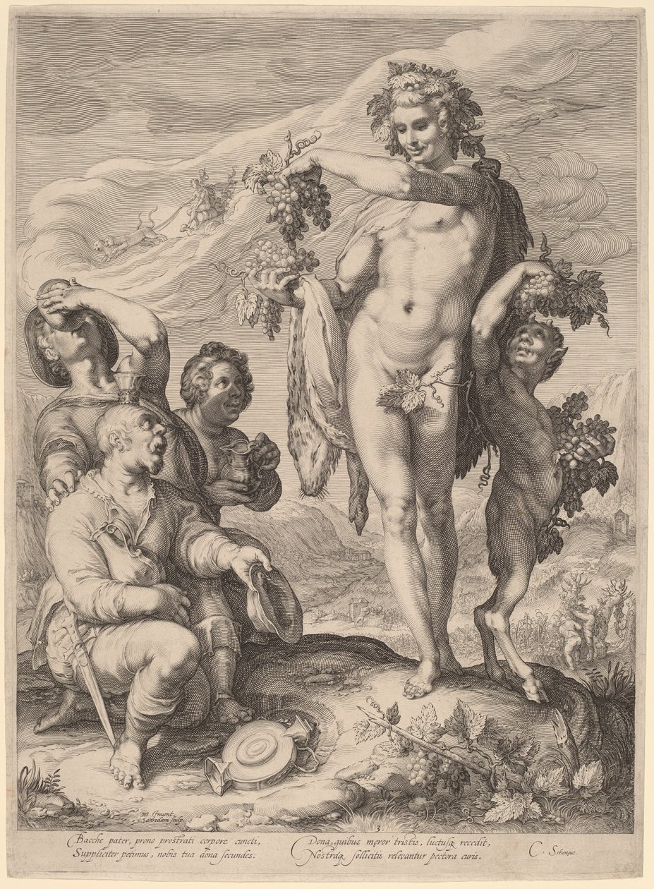 Le Culte de Bacchus - Jan Pietersz Saenredam, after Hendrik Goltzius
