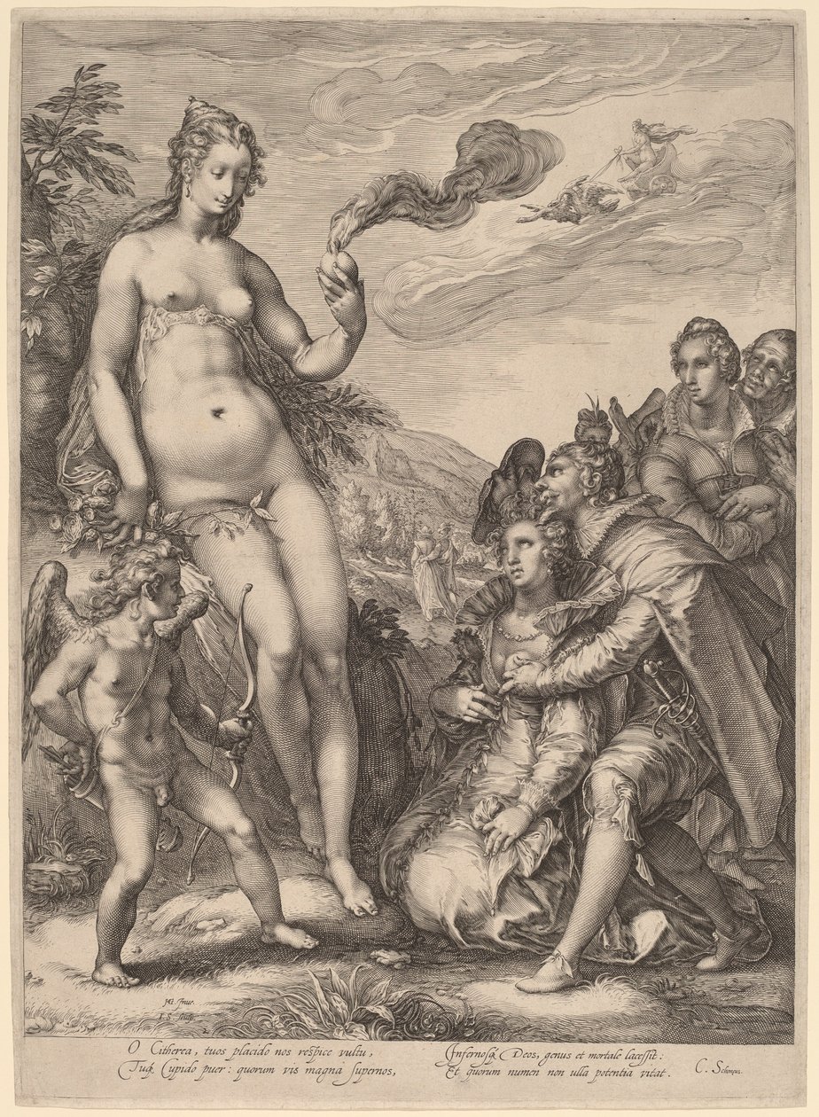 Le Culte de Vénus - Jan Pietersz Saenredam, after Hendrik Goltzius