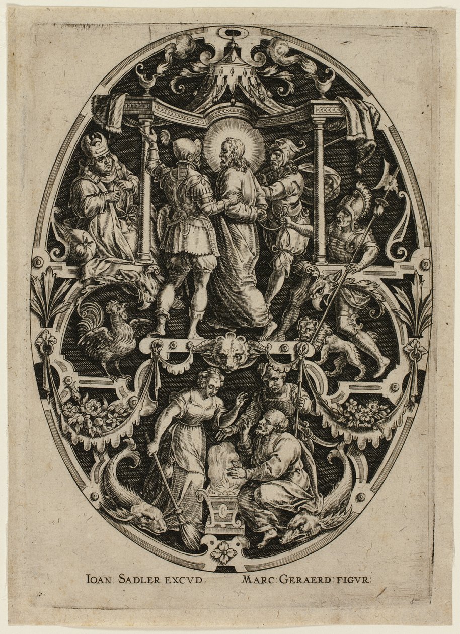 Arrestation du Christ, extrait de La Passion du Christ - Jan Sadeler I