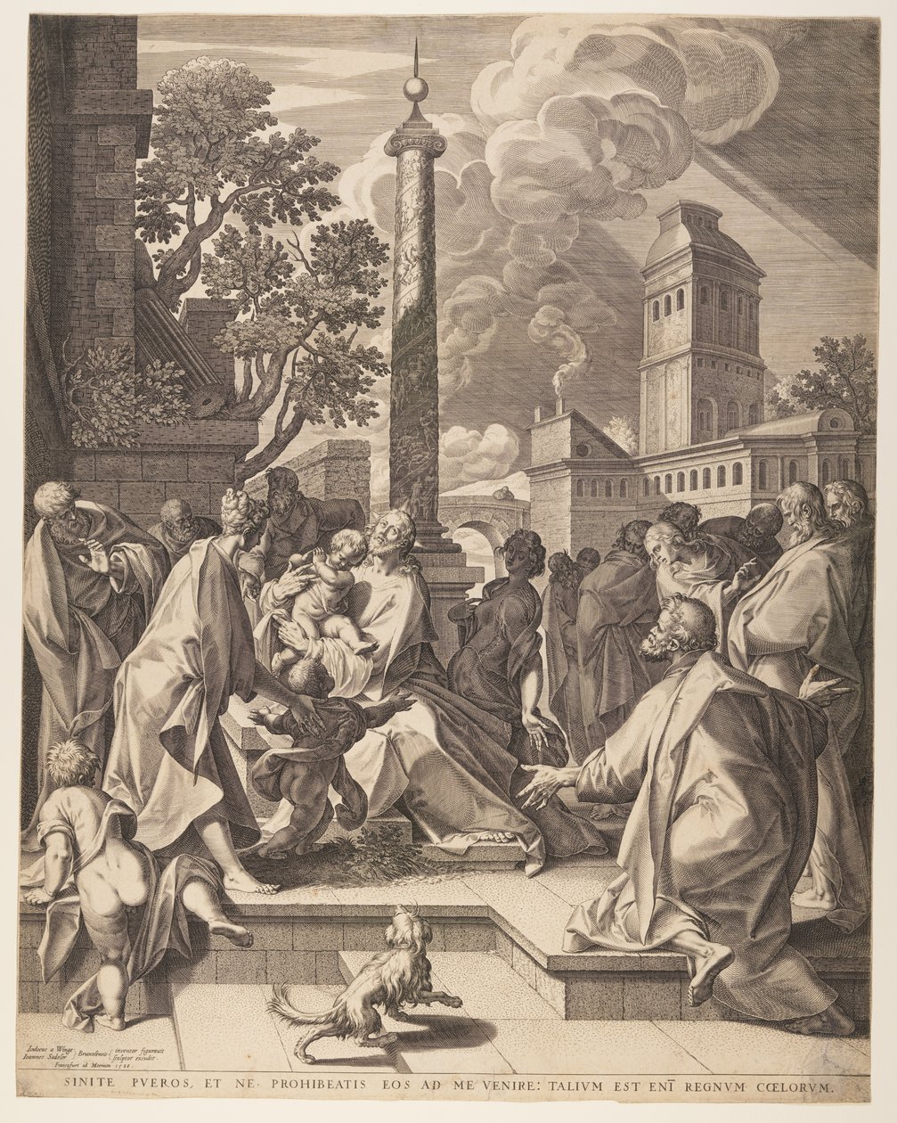 Le Christ et les enfants - Jan Sadeler I