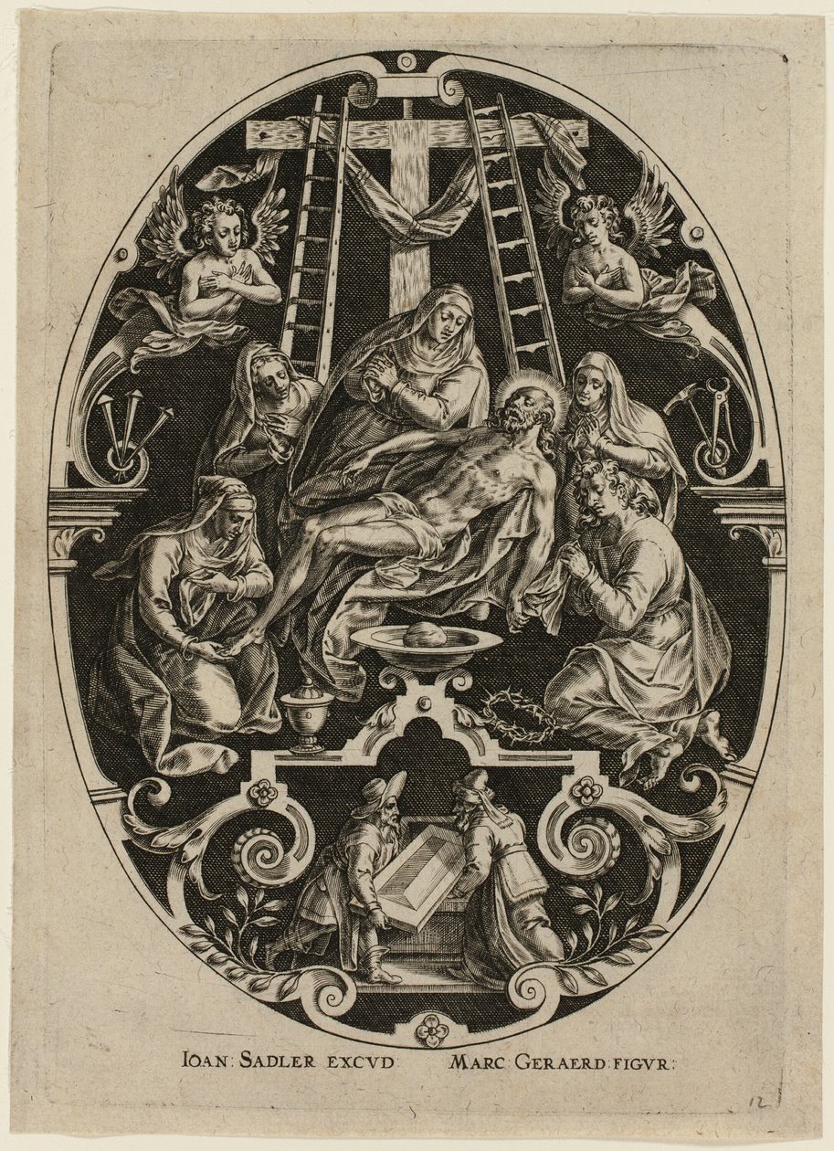 Lamentation, tirée de La Passion du Christ - Jan Sadeler I