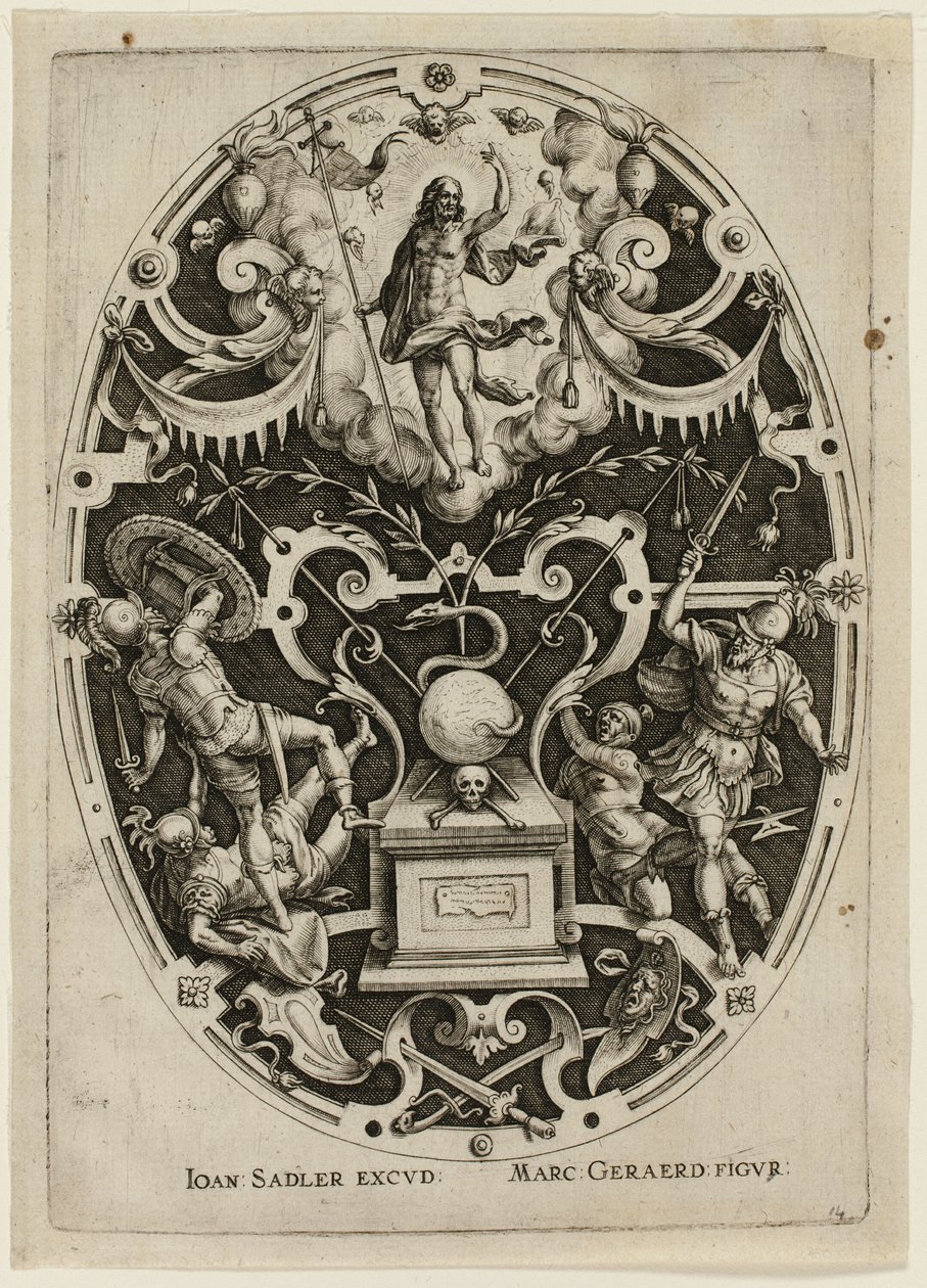 Résurrection, extrait de la Passion du Christ - Jan Sadeler I
