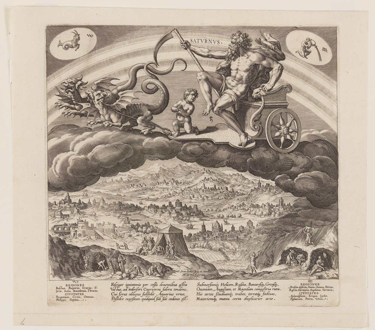 Saturnus, extrait de The Seven Planets - Jan Sadeler I