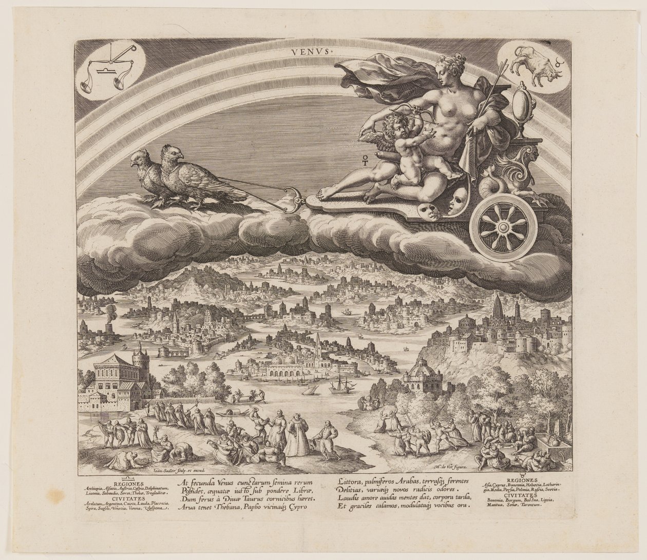 Vénus, tirée des Sept Planètes - Jan Sadeler I