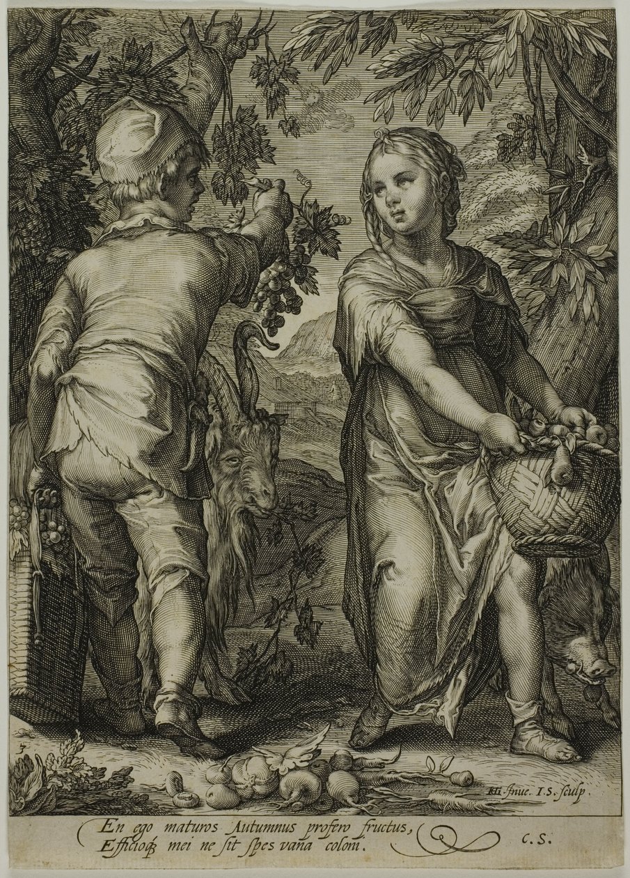 Automne, des Quatre Saisons - Jan Saenredam