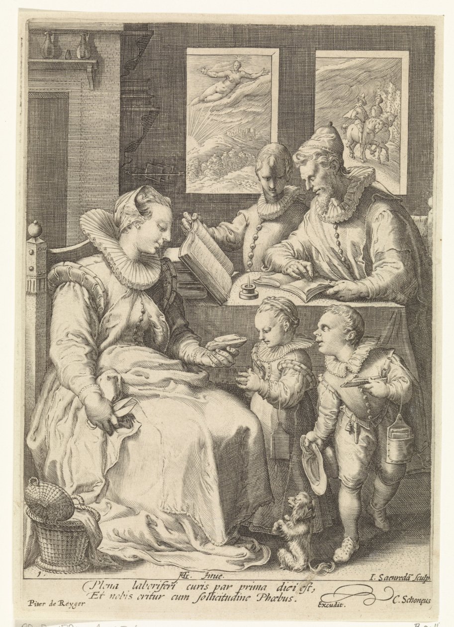Le matin (De vier tijden van de dag) - Jan Saenredam
