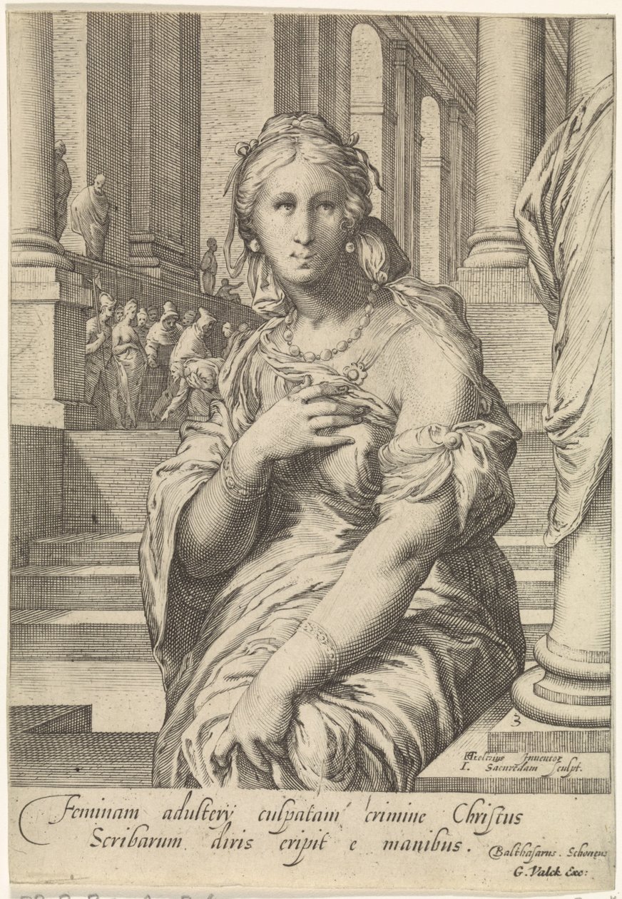 La femme adultère - Jan Saenredam