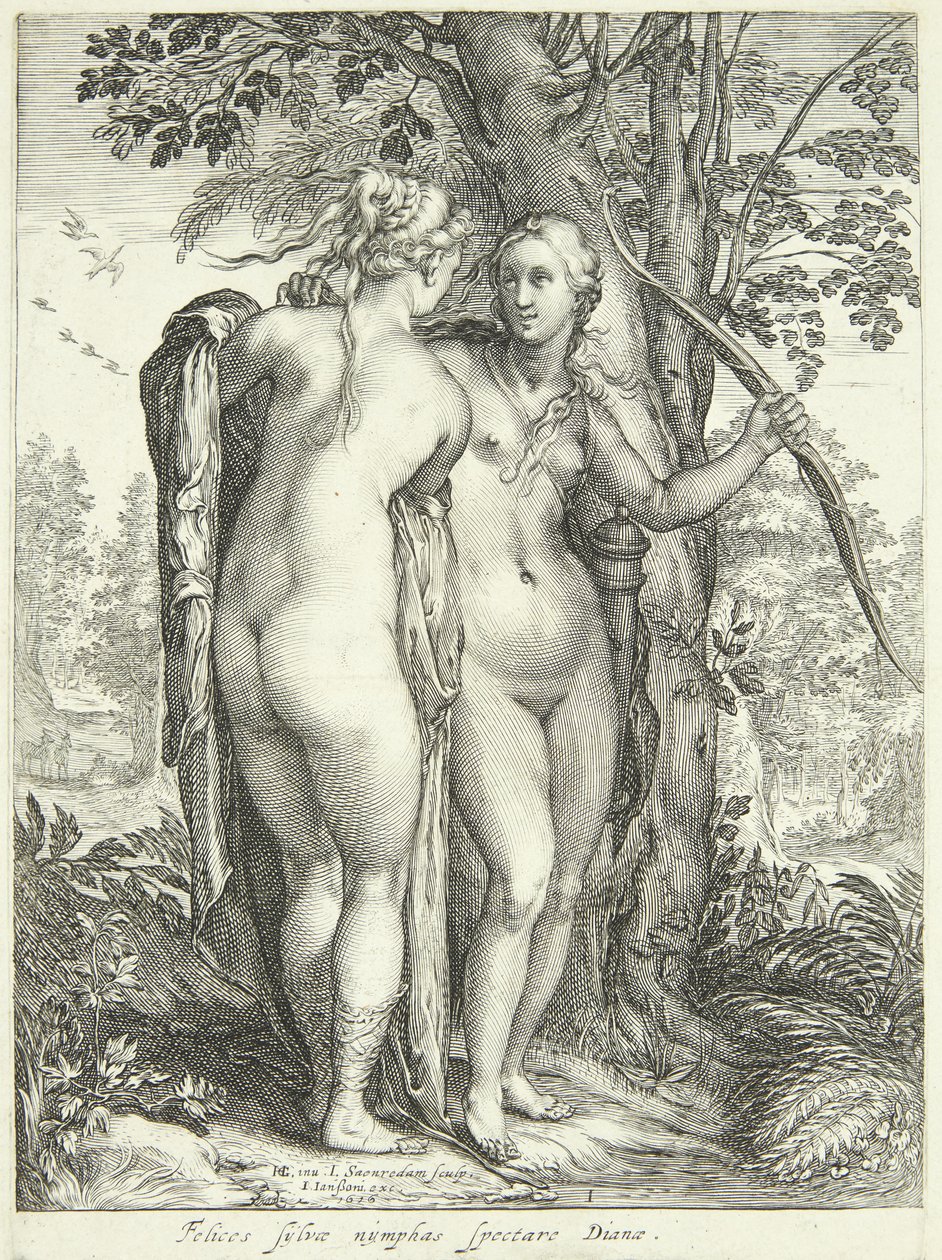 Diane et une nymphe près d