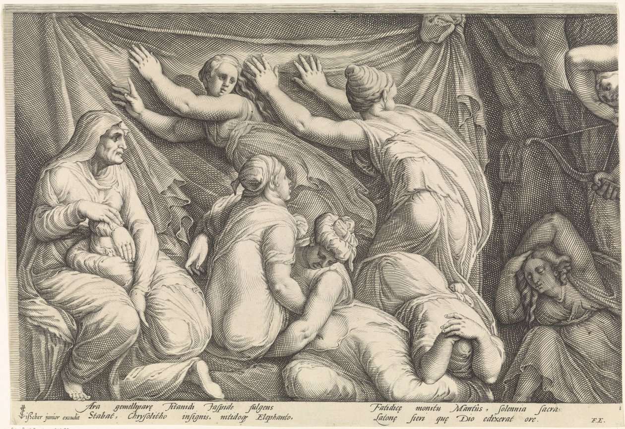 Frise avec la punition de Niobé (plaque 1) - Jan Saenredam