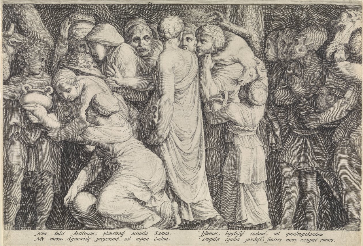 Frise avec la punition de Niobé (plaque 7) - Jan Saenredam