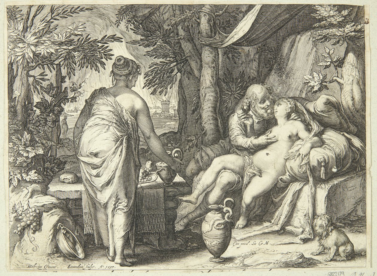 Loth et ses filles - Jan Saenredam