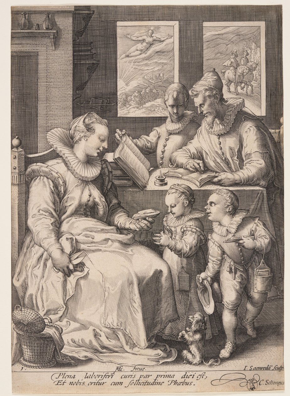 Matin, tiré de Les quatre moments de la journée - Jan Saenredam