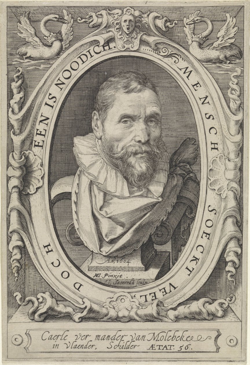 Portrait de Karel van Mander - Jan Saenredam