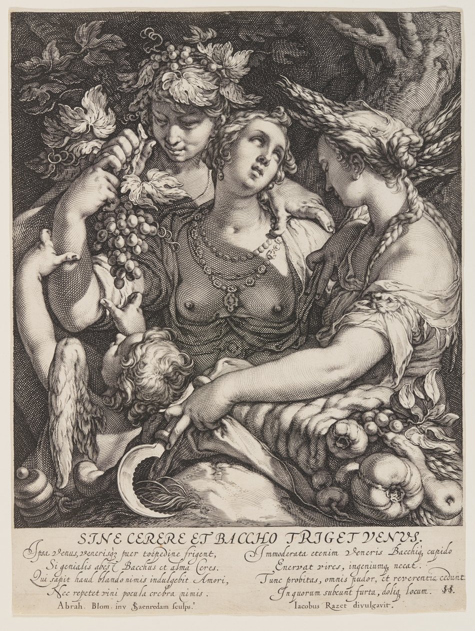Sine Cerere et Baccho Friget Venus - Jan Saenredam
