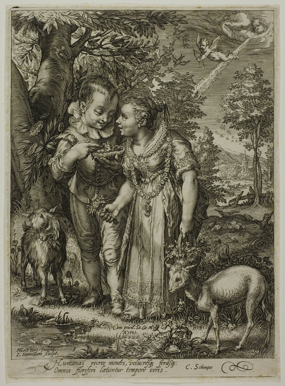 Printemps, des Quatre Saisons - Jan Saenredam
