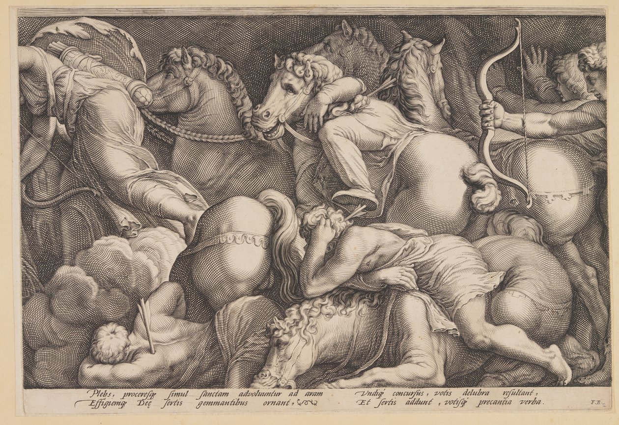 Le châtiment de Niobé (planche 2) - Jan Saenredam