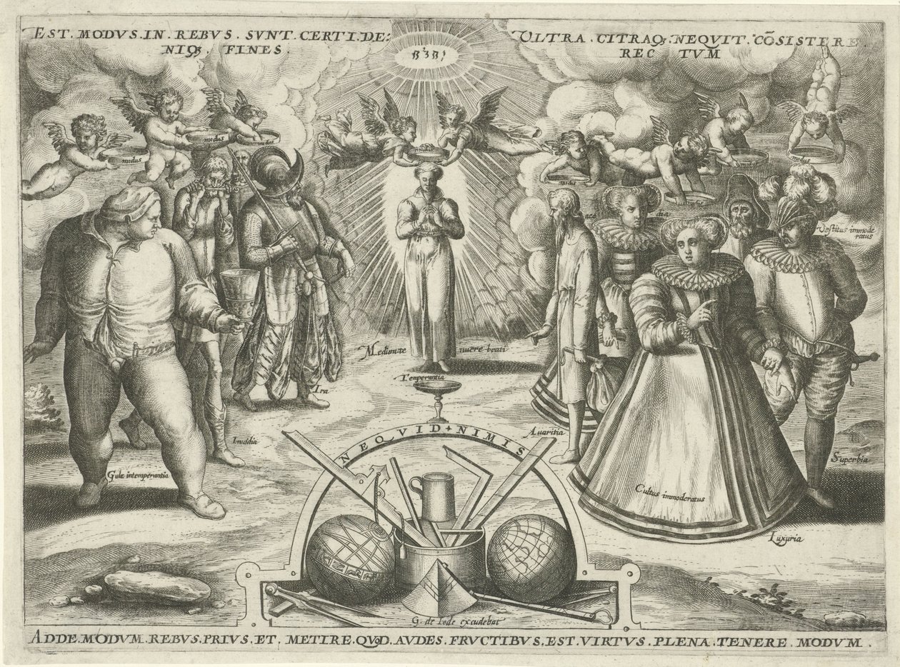 Tempérance avec des péchés personnifiés - Jan Snellinck (I) (attributed to)