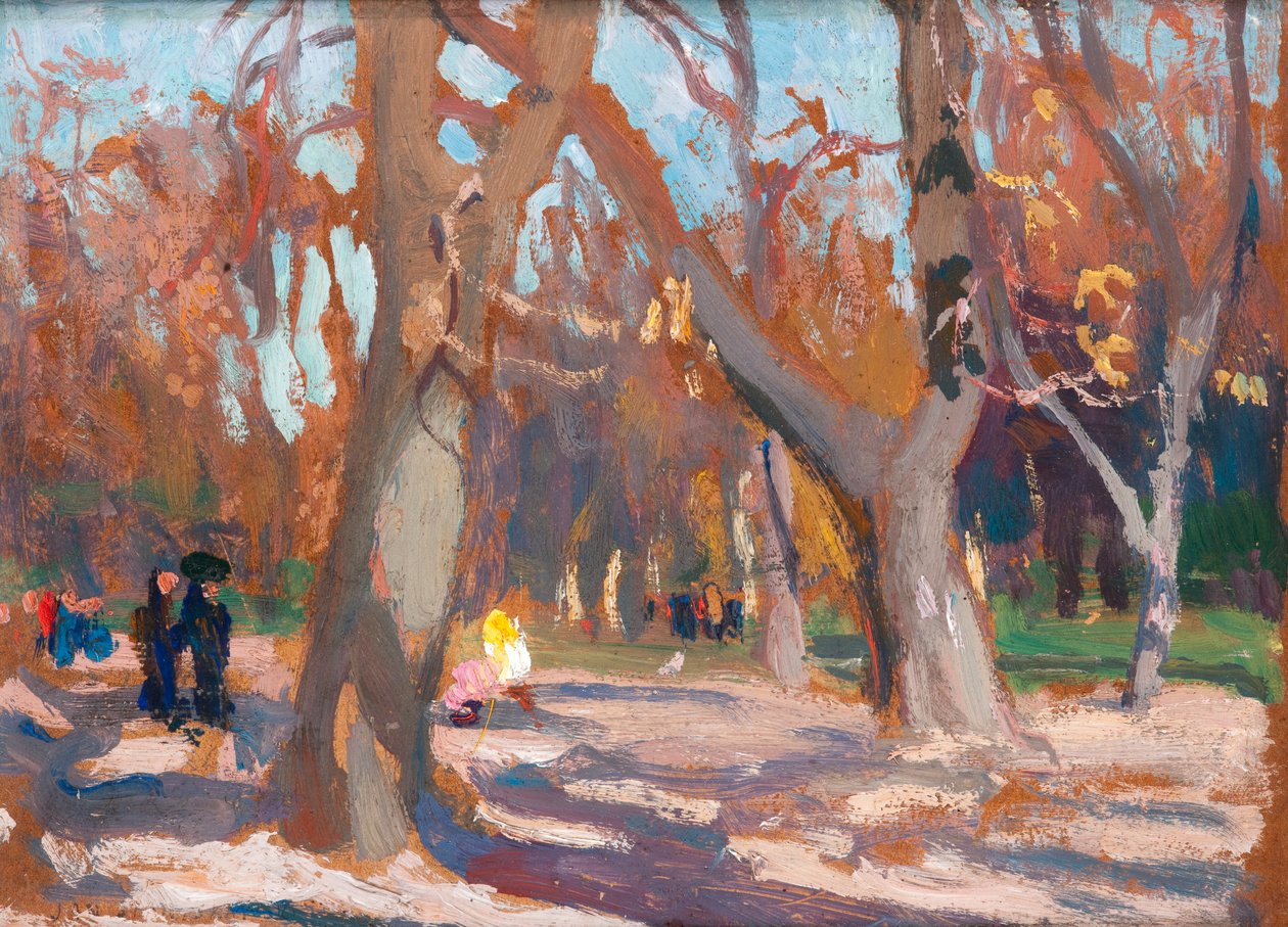 Le parc Planty à Cracovie, vers 1903 - Jan Stanislawski