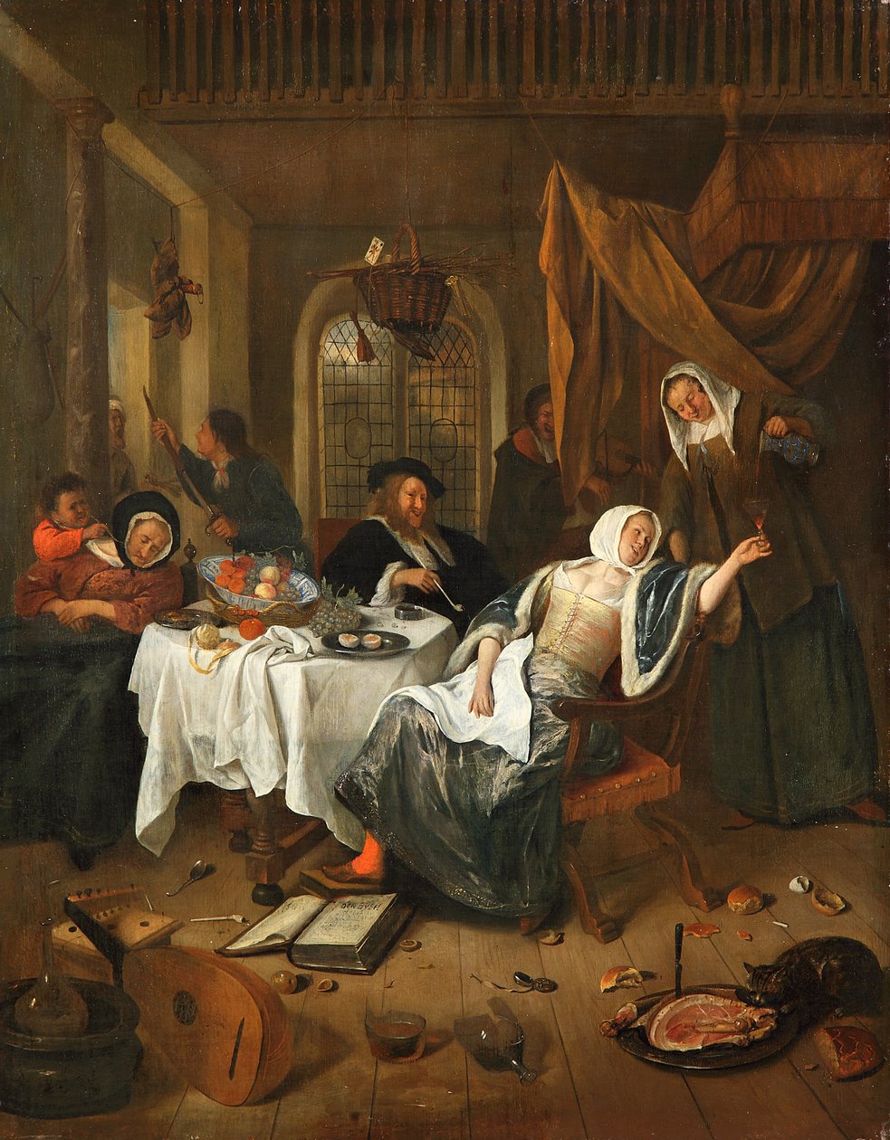 Le ménage dissolu - Jan Steen
