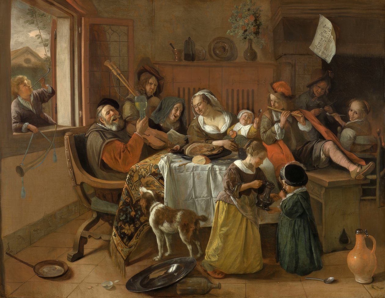 La famille joyeuse - Jan Havickszoon Steen