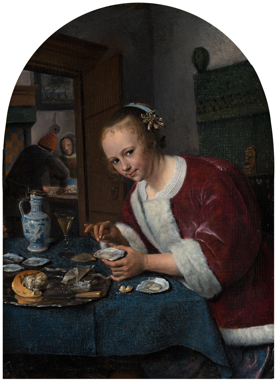 Fille mangeant des huîtres - Jan Steen
