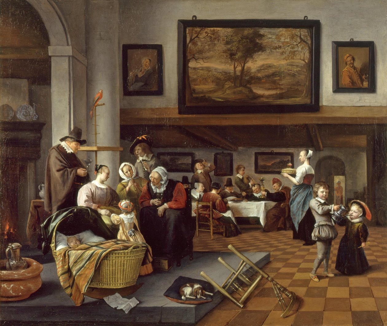 « Comme chantaient les vieux, ainsi sifflent les jeunes » - Jan Steen