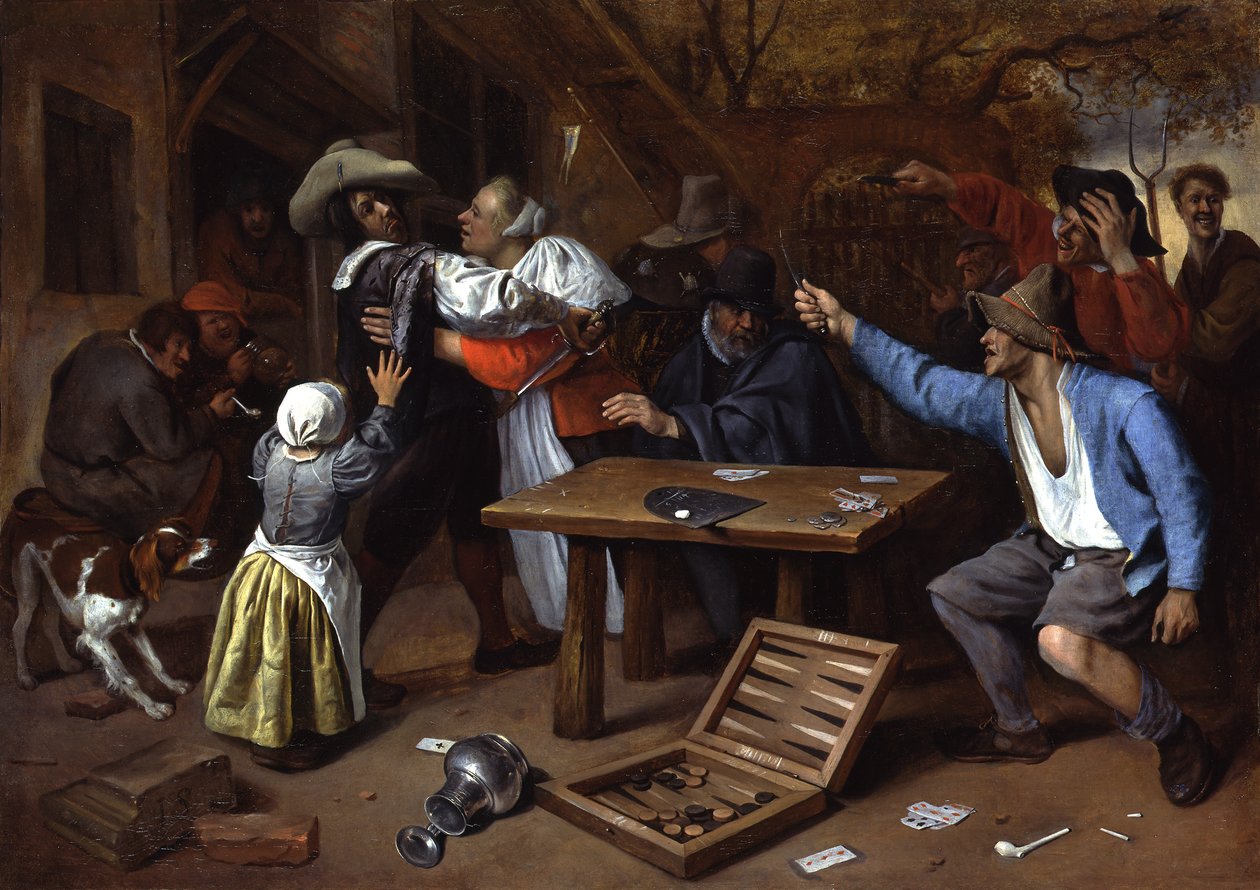 Dispute lors d’une partie de cartes - Jan Steen