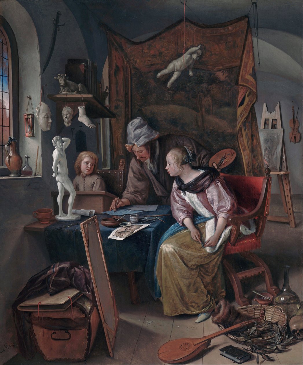 La leçon de dessin - Jan Steen