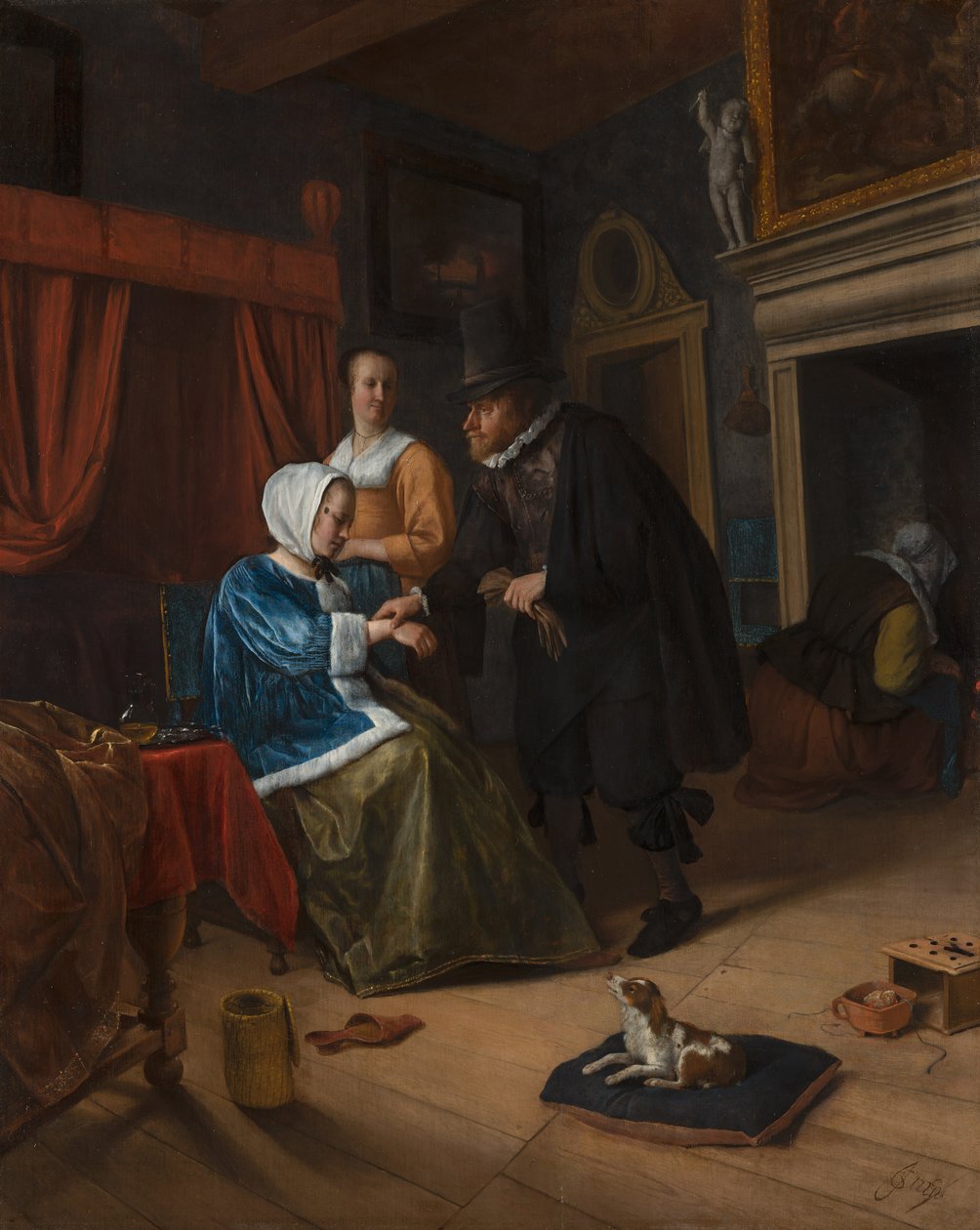 La petite fille malade - Jan Steen
