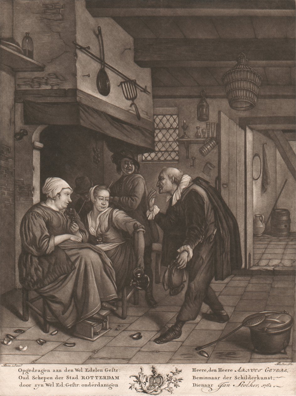 Scène de cuisine intérieure hollandaise - Jan Stolker