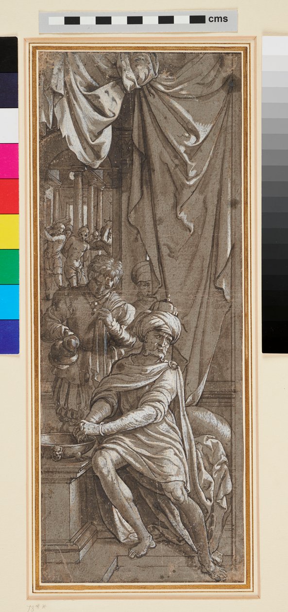 Ponce Pilate se lavant les mains - Jan Swart Van Groningen
