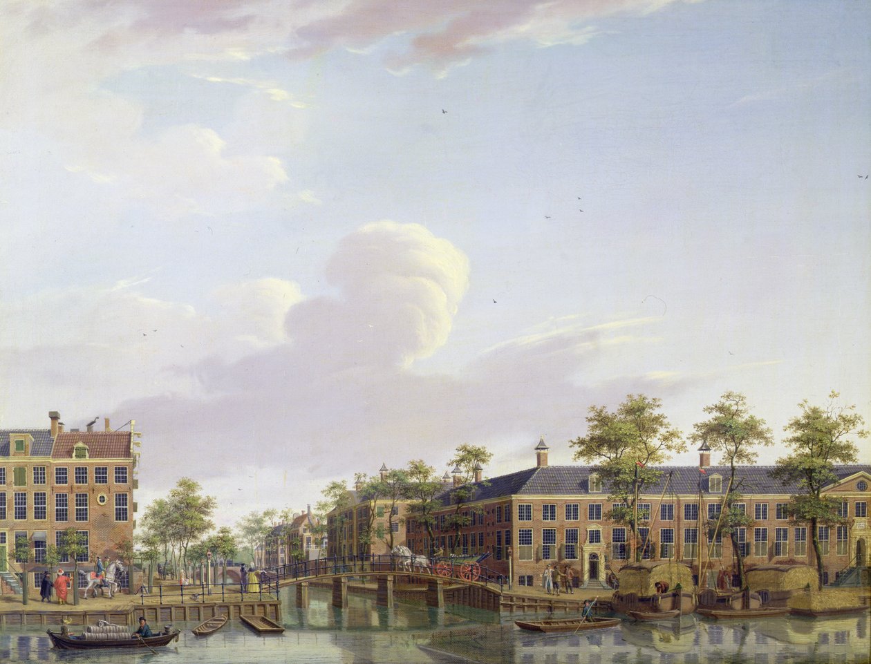 Les maisons de charité sur la rivière Amstel, Amsterdam - Jan Ten Compe