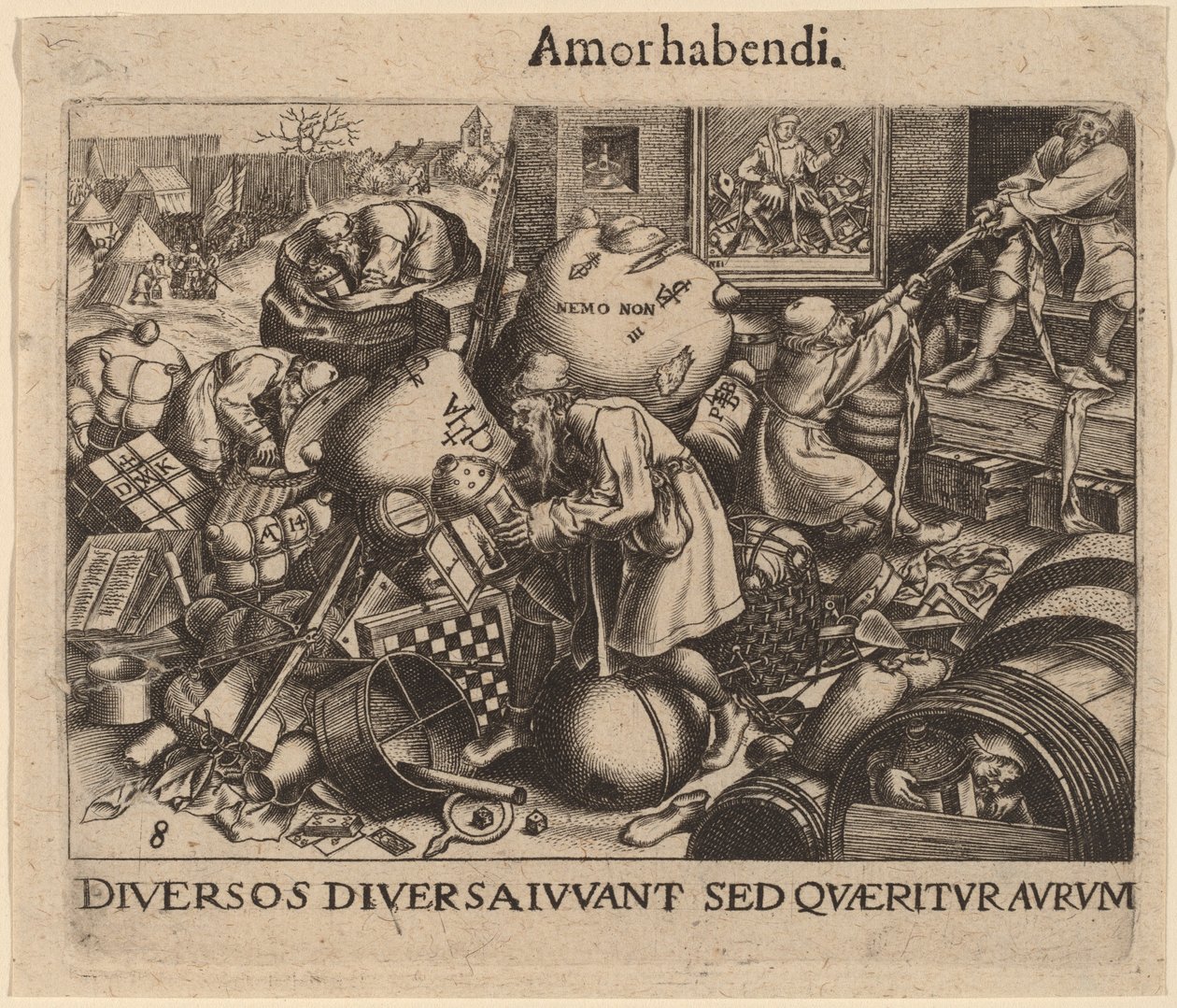 Chacun - Jan Theodor de Bry after Pieter Bruegel the Elder