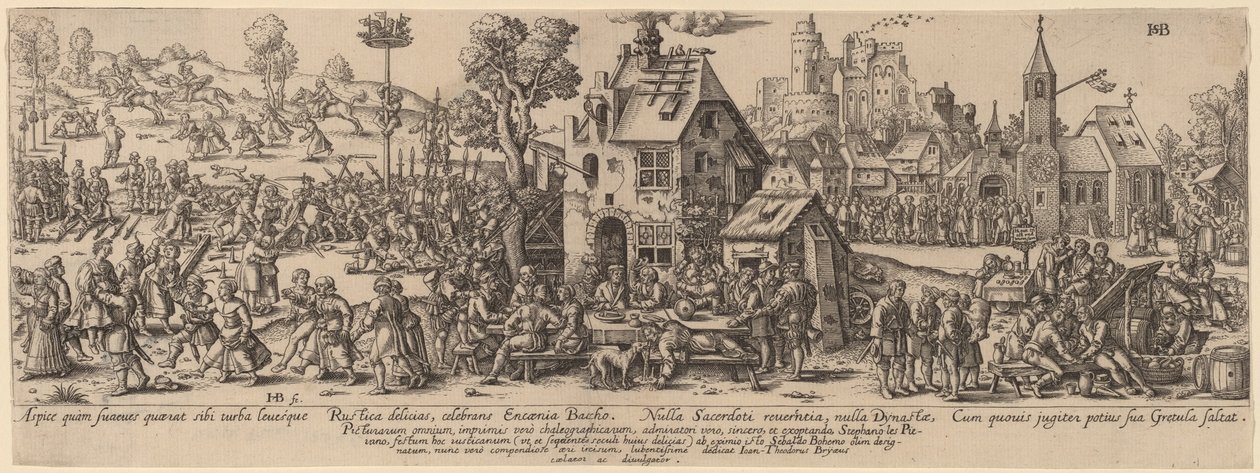 Foire de campagne - Jan Theodor de Bry after Sebald Beham