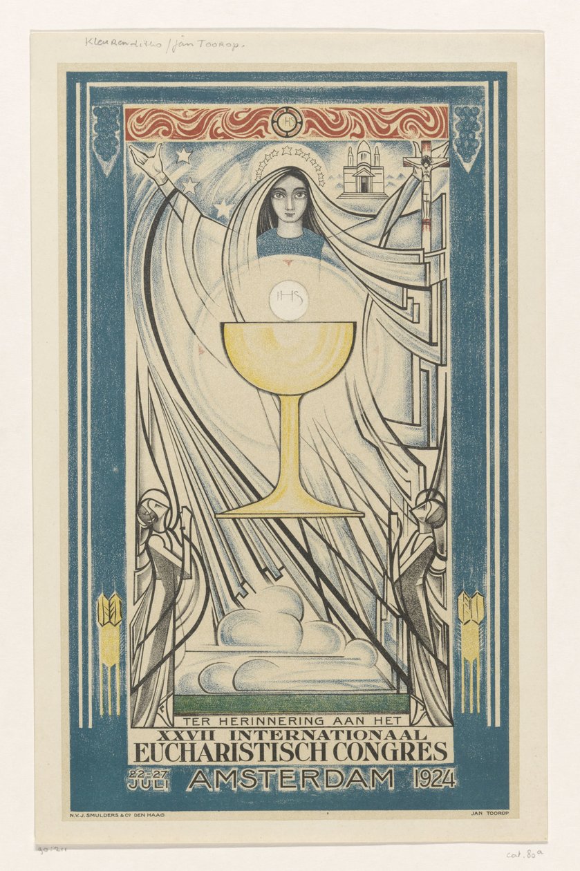 Affiche pour le Congrès Eucharistique International, 1924 - Jan Toorop