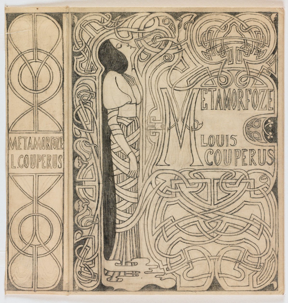 Conception de couverture pour : Louis Couperus, Metamorfoze, 1897 - Jan Toorop