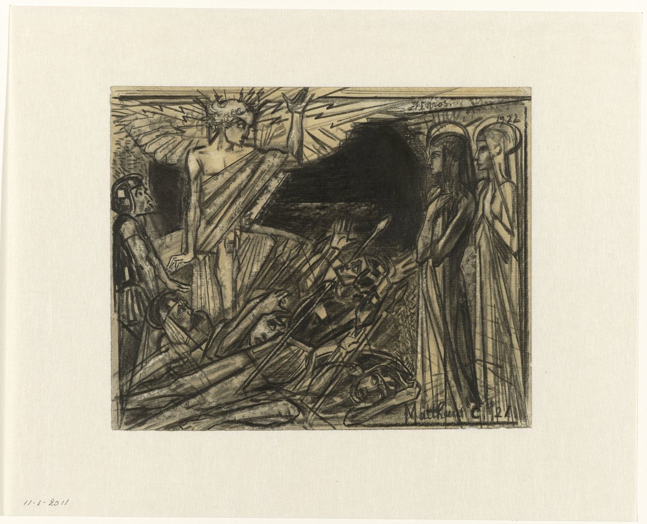 Marie au tombeau adressée par un ange - Jan Toorop